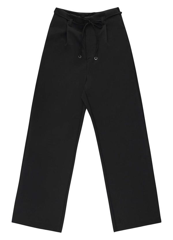 Endless - Calça Alfaiataria Pantalona Preto