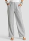 Dianna - Calça Alfaiataria Risca de Giz Feminina Cinza - variação: Cinza