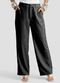 Dianna - Calça Alfaiataria Risca de Giz Feminina Cinza - variação: Preto