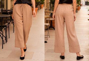 Cala Bege em Tecido Texturizado