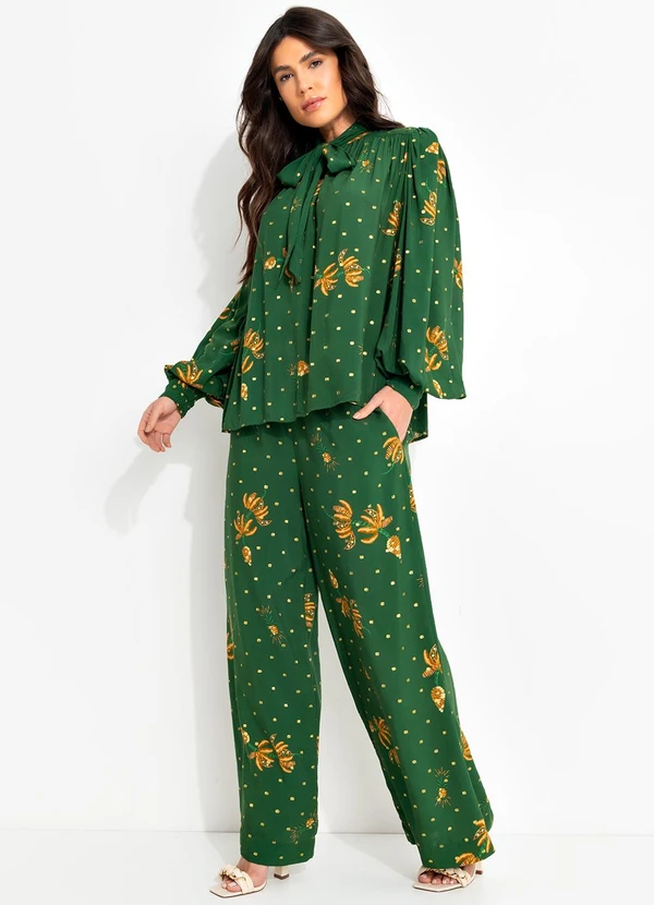 Farm - Calça Brilho de Banana Verde 3