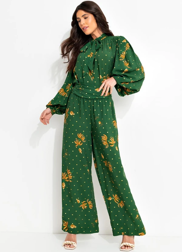 Farm - Calça Brilho de Banana Verde 7