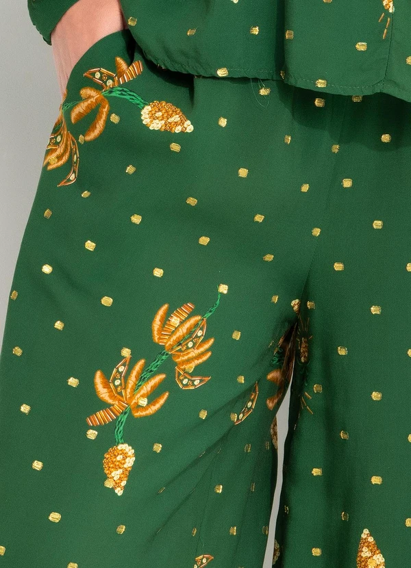 Farm - Calça Brilho de Banana Verde 9