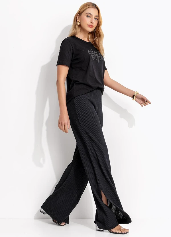 Colcci - Calça Canelada Preto 7