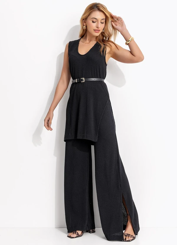 Colcci - Calça Canelada Preto 9