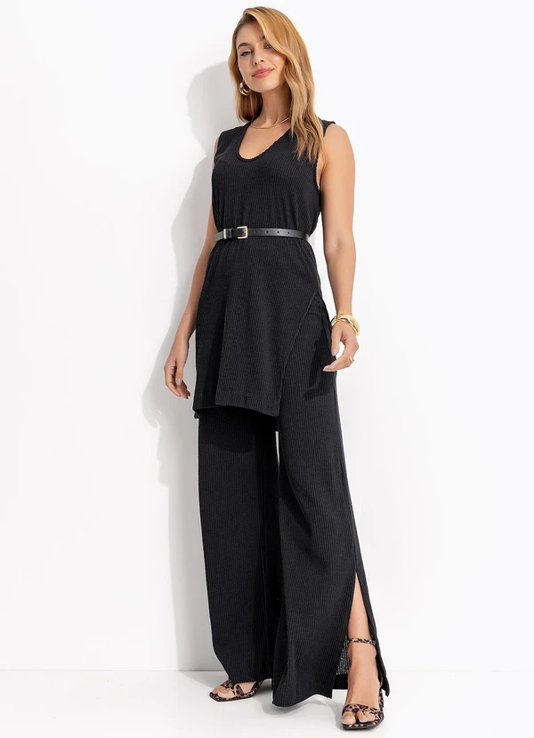 Colcci - Calça Canelada Preto 10