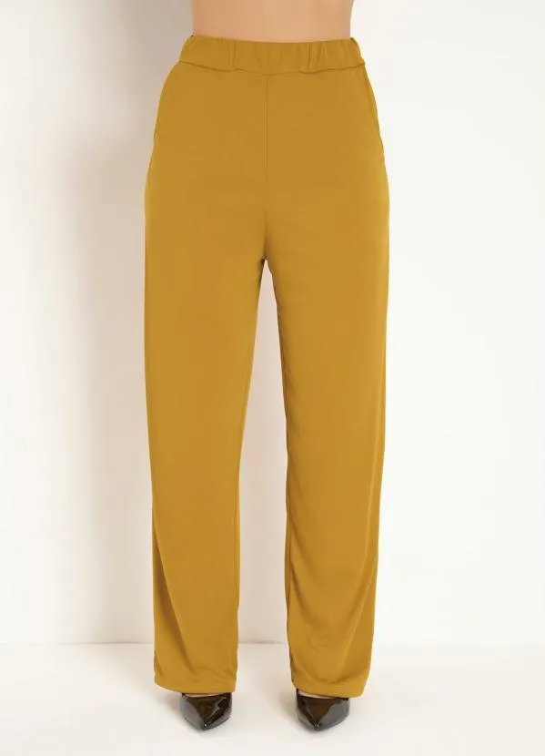 Moda Pop - Calça Caramelo com Bolsos Funcionais 2