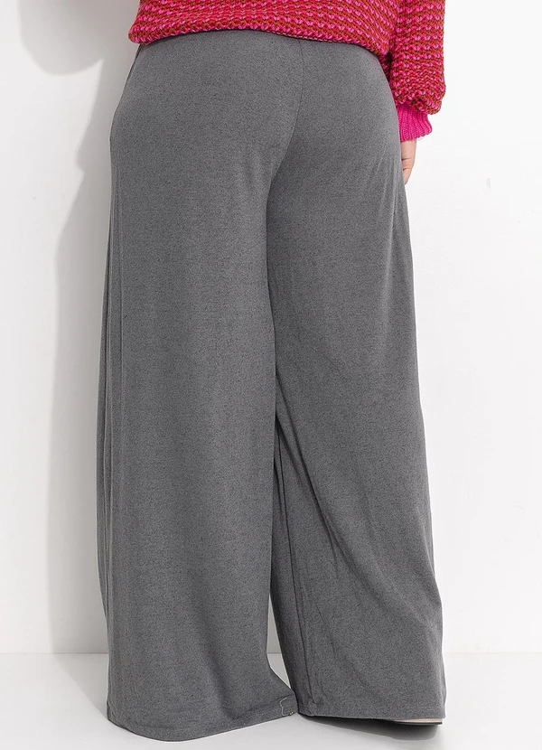 Quintess - Calça Cinza em Malha Tricô 8