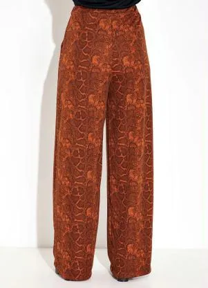 Moda Pop - Calça Cobra Laranja com Bolsos Funcionais - MODA POP