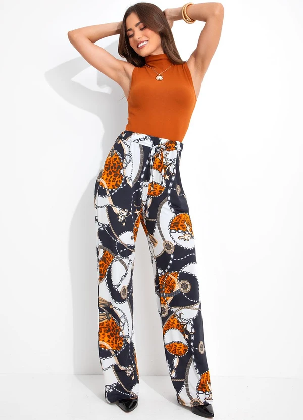 Rosalie - Calça Correntes e Animal Print em Poliflex 3