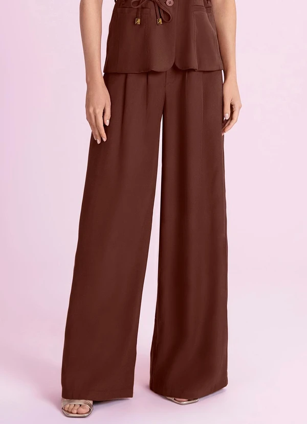 Angel - Calça de Alfaiataria Marrom