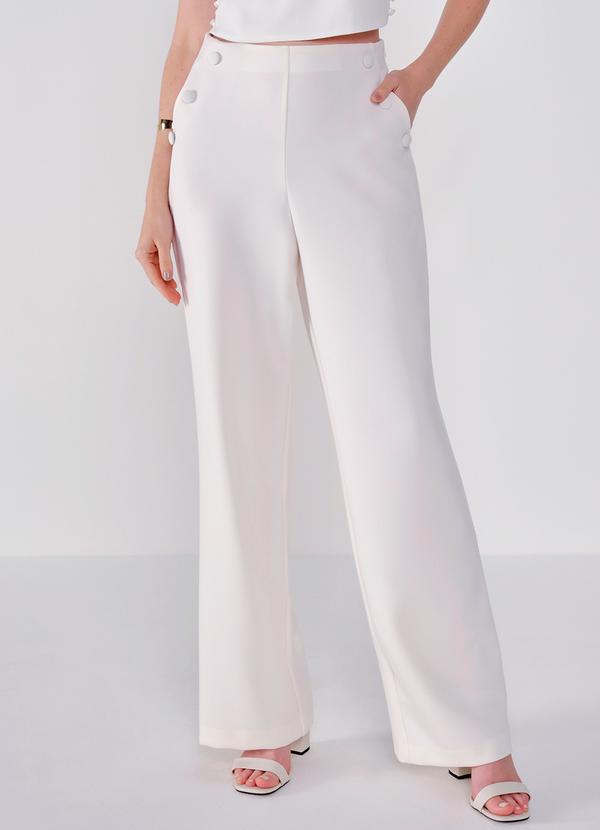 Principessa - Calça de Alfaiataria Regiane Branco