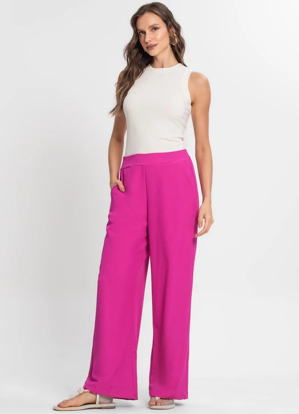 Endless - Calça de Crepe Light Feminino Rosa 3