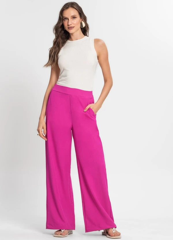 Endless - Calça de Crepe Light Feminino Rosa 5
