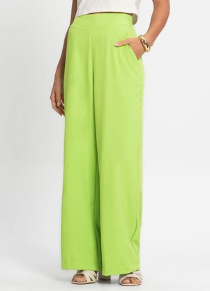 Endless - Calça de Crepe Light Feminino Verde - ENDLESS