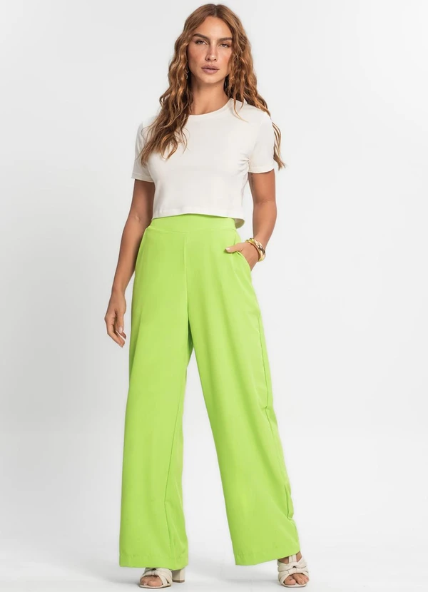 Endless - Calça de Crepe Light Feminino Verde 3