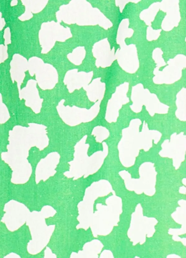 Maria Filó - Calça de Linho Estampa Lince Verde 7