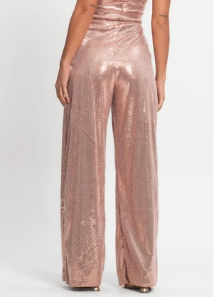 Endless - Calça de Paetê Feminina Rosa - ENDLESS
