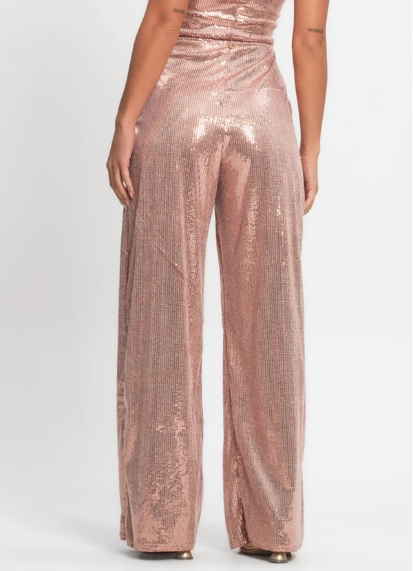 Endless - Calça de Paetê Feminina Rosa 2