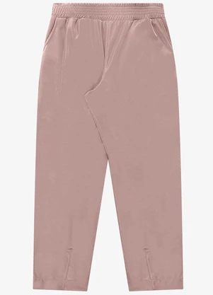 Rovitex - Calça em Courino Texturizado Rosa - ROVITEX