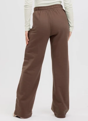 Cativa You - Calça em Moletom  Marrom Escuro - CATIVA YOU