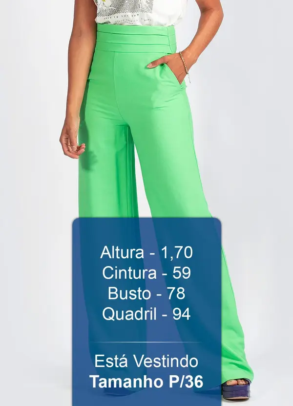 Colcci - Calça em Viscose Creponada Verde 5