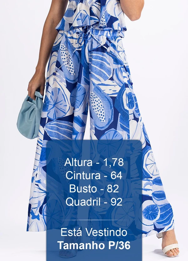Farm - Calça em Viscose Frutabela Azul 5