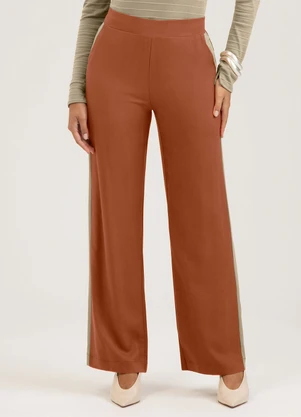 Cativa - Calça em Viscose Marrom - CATIVA