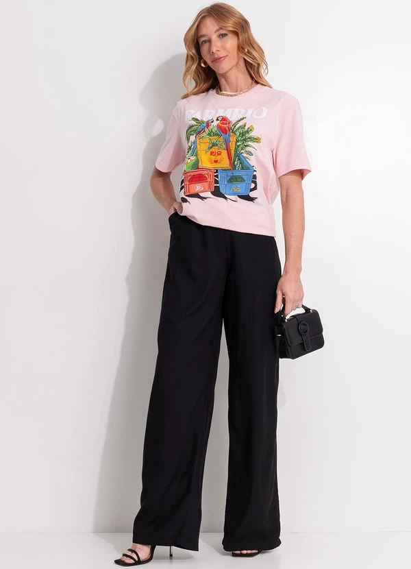 Colcci - Calça em Viscose Preto 3