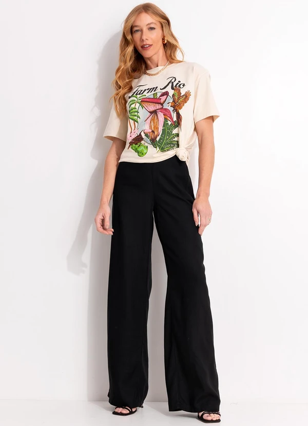 Colcci - Calça em Viscose Preto 7