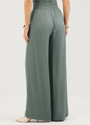 Cativa - Calça em Viscose Verde - CATIVA
