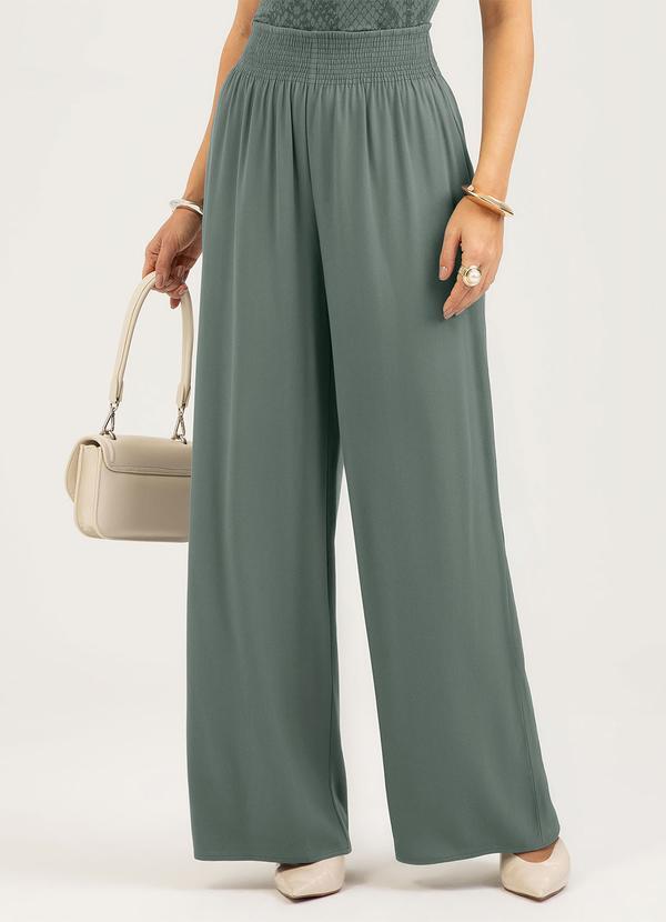 Cativa - Calça em Viscose Verde