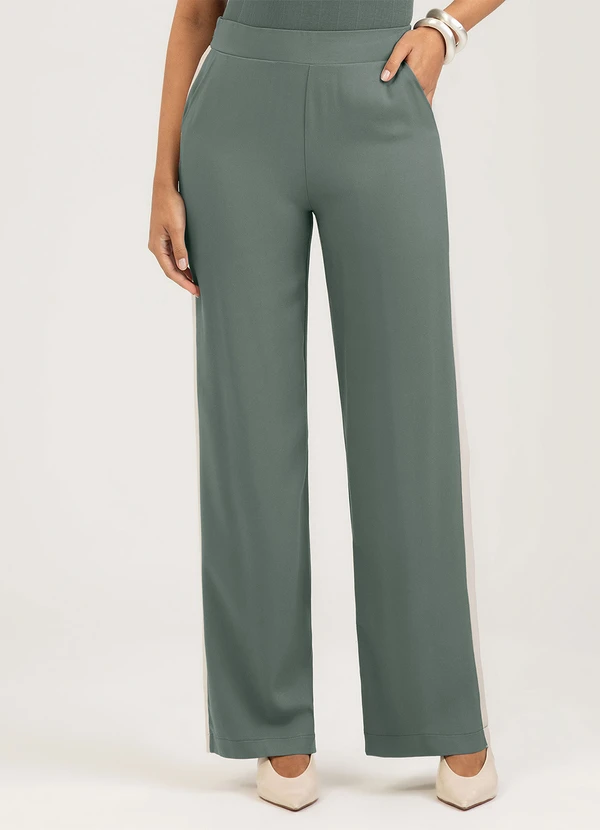 Cativa - Calça em Viscose Verde