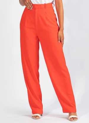 Colcci - Calça em Viscose Vermelha - COLCCI