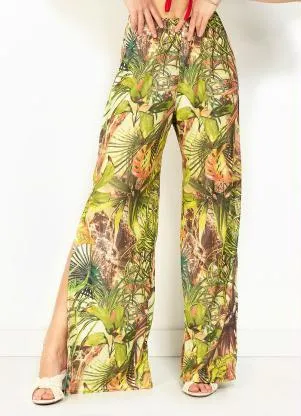 Moda Pop - Calça Étnica com Fenda nas Laterais - MODA POP