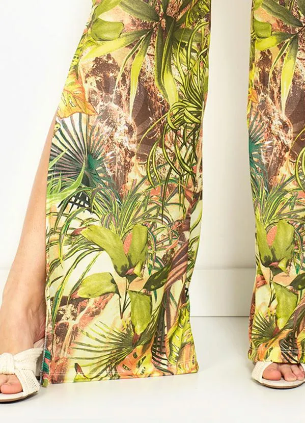 Moda Pop - Calça Étnica com Fenda nas Laterais 3