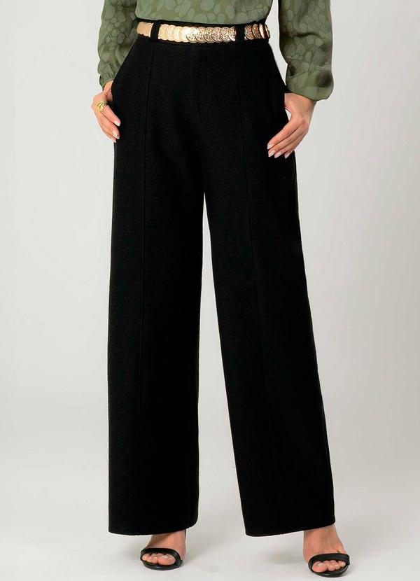 Gris - Calça Feminina Adulta Conforto Preto 3