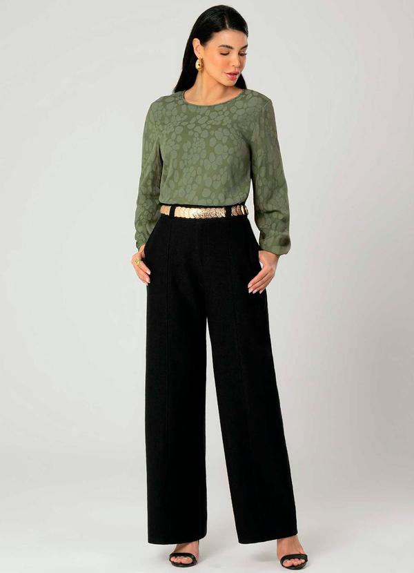 Gris - Calça Feminina Adulta Conforto Preto 4