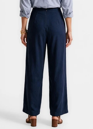 Dianna - Calça Feminina com Saia na Lateral Azul - DIANNA