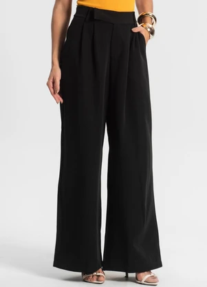 Endless - Calça Feminina em Alfaiataria Preto - ENDLESS