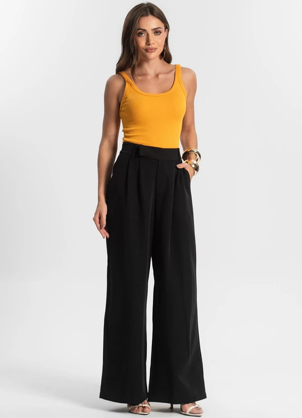 Endless - Calça Feminina em Alfaiataria Preto 3