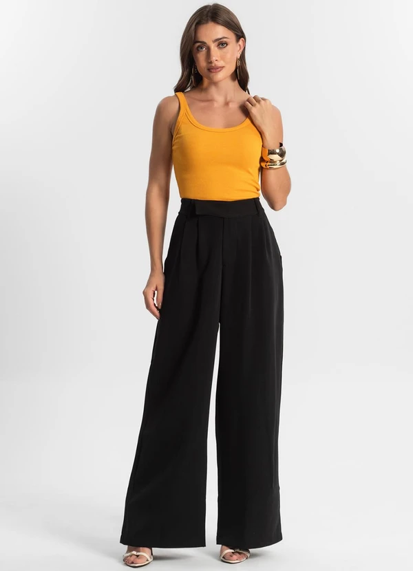 Endless - Calça Feminina em Alfaiataria Preto 5