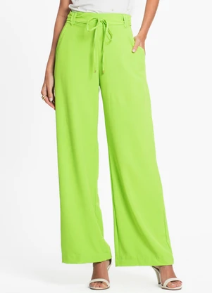 Endless - Calça Feminina em Crepe Light Verde - ENDLESS