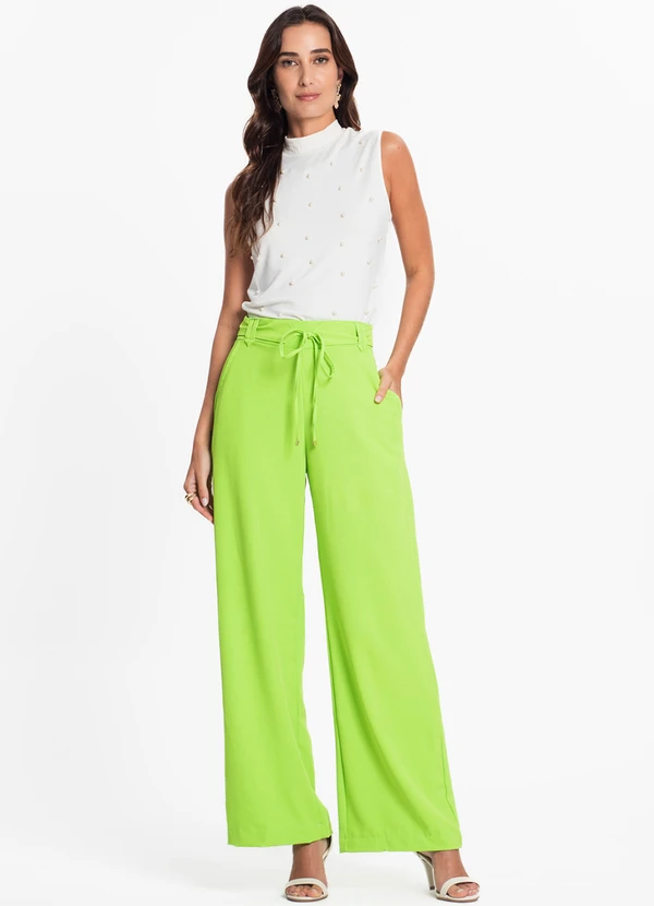 Endless - Calça Feminina em Crepe Light Verde 3