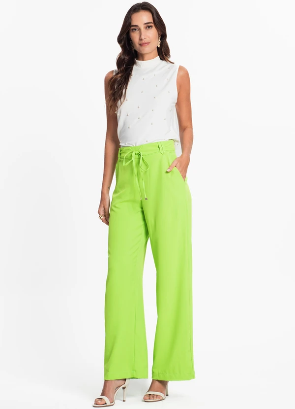 Endless - Calça Feminina em Crepe Light Verde 5