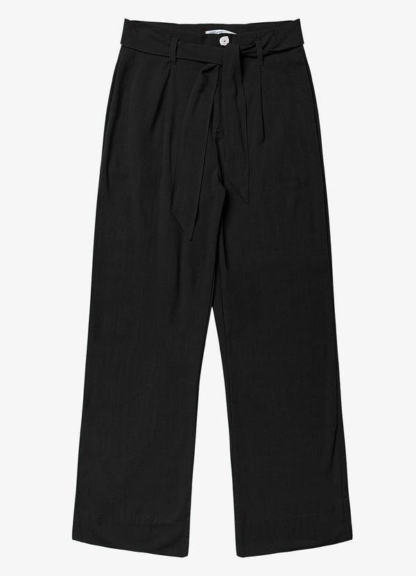 Endless - Calça Feminina em Linho Preto