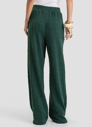 Dianna - Calça Feminina em Malha Tricot Rustic Verde - DIANNA