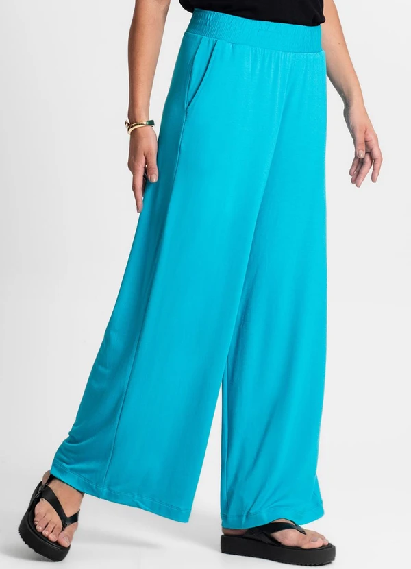 Rovitex - Calça Feminina em Molecotton Azul