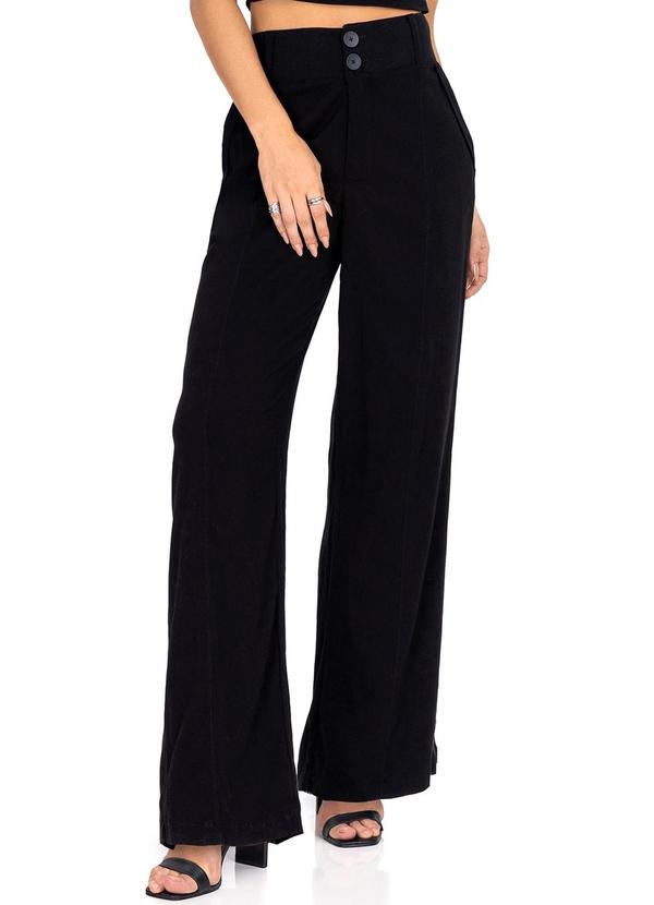 Endless - Calça Feminina em Viscose Preto