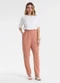Endless - Calça Feminina Linho Strong Clochard Bege - variação: Marrom